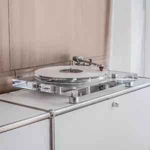 Jilai P1 PRO 투명 LP 턴테이블 레코드 플레이어 MM 카트리지 HiFi 오디오