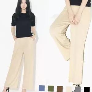 캐쥬얼 스판 배기바지 신상 코디 허리밴딩 면 루즈핏
