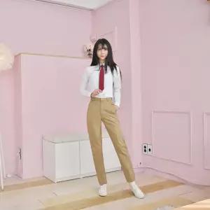 교복몰 스판 베이지 교복바지(여자) 교복 학생복.