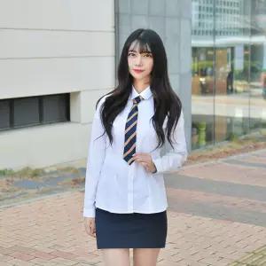 교복몰 너무나 편한 둥근카라 셔츠 블라우스 교복.