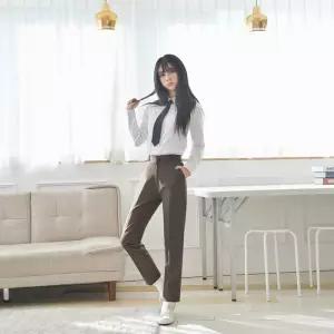 교복몰 스판 밤색 교복바지(여자) 교복 학생복.