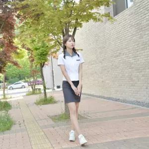 교복몰 (하복)스판 먹색 교복치마 교복 학생복.