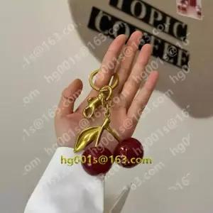  체리 키링 앵두 커플 악세사리 미니 우정 키체인 휴대폰 레드체리 펜던트