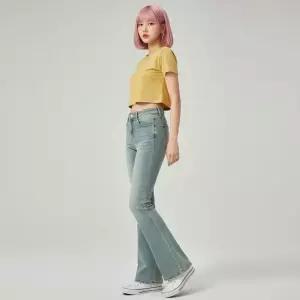 스터닝팩토리 올조르 밴딩 워싱 부츠컷 데님 청바지 SD-260303 부츠컷 나팔바지 청바지 데님 슬림핏