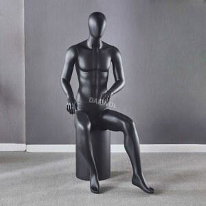 앉아있는 마네킹 피팅 남자 모형 여자 촬영 대머리 상품