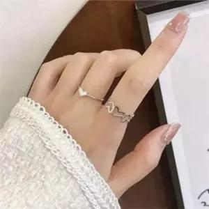 여성 하트 반지 하트링 주얼리 데일리 레이어드 선물 여자친구