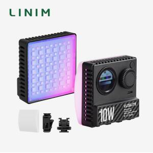 K10RGB 포켓 파워 10W RGB 비디오 라이트 1800K-9000K 바이컬러 LED 휴대폰 카메라 삼각대 브이로그 촬영용