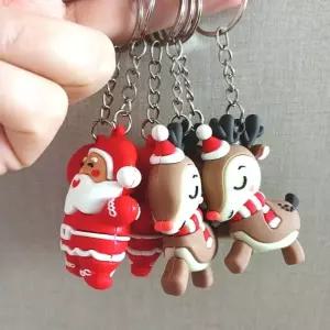 크리스마스 산타 루돌프 키링 열쇠고리 장식