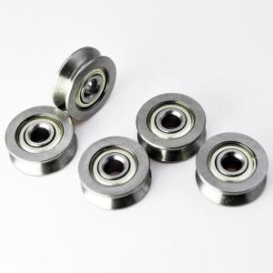 10pcs V623ZZ 베어링 3x12x4mm V 그루브 623 롤러 휠 볼 자수 기계 풀리 크롬 스틸