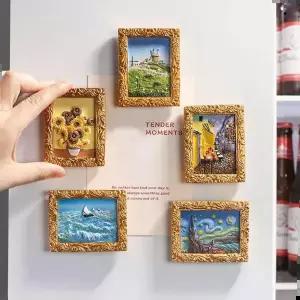명화 냉장고 마그넥티 스티커 장식소품 기념품 3D