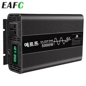 EAFC 순수 사인파 인버터 4000W 전원 DC 12V AC 220V 50HZ 은행 변환기 태양 광 자동차