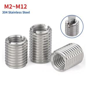 M2-M10 스테인레스 스틸 Sotted 내부 외부 셀프 태핑 나사 삽입 어댑터 너트 슬리브 변환기