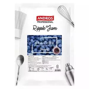 안드로스 블루베리 리플잼 1kg 1개 베이킹 전자렌지 재료 에어프라이어 초코 카페