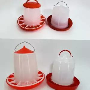 모이통 병아리 반자동 물통 사료통 닭먹이통 새 1.5kg