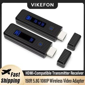 HDMI 호환 비디오 무선 송신기 수신기/확장기 150ft 5.8G 1080P PC/노트북/TV 박스를 TV/모니터/프로젝터에