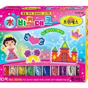 비즈데코-프린세스 10색 비즈800개 - 44505 기타미술놀이 아이클레이 글라스데코 y-44869