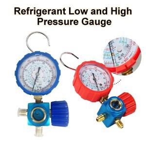 냉매 매니폴드 게이지 500psi/800psi A/C 시각적 거울 R22/R410A/R134A/R404A용 진단 충전 도구