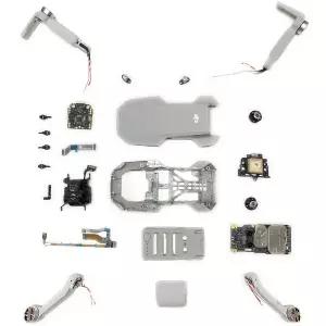 Mavic Mini 2 SE 상단 커버 Moddile 프레임 dji 호환 시리즈 용 전면 왼쪽 모터 암 짐벌 카메라 수리 부품