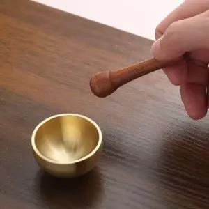 소리맑은 싱잉볼 미니 황동 요가 명상종 DD-13475 명상벨 불교용품 t-37044