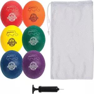 챔피언 스포츠 코뿔소 가죽 부드러운 공기 주입식 놀이터 공 세트