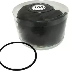 매듭없는 검정고무줄 100P 코사지 u-WFGWB1Y 헤어밴드 머리끈