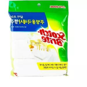 3M 주방용 극세사 행주 3매입 설거지 청소 걸레 u-WFFLQLO 바닥 먼지