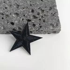 DIY 의류리폼재료 별 와펜 블랙 장식 옷리폼 가방 꾸미기 스티커 다림질