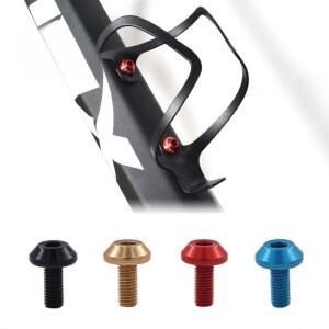 4개 자전거 물통 케이지 볼트 사이클링 액세서리 주전자 홀더 알루미늄 M5 나사 핸들 부품 MTB 로드 바이크