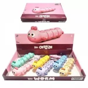 태엽을 애벌레 6개입 1박스 큐티 애벌레 움직이는 감으면