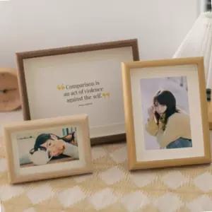 홈데코 인테리어 우드 탁상 사진 액자 포토 프레임 4x6 5x7 6x8