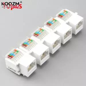 CAT5E UTP 네트워크 모듈 도구 필요 없는 RJ45 커넥터 케이블 어댑터 AMP용 10 개