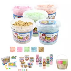 모래 놀이 3L 1.5kg 리필/샌드/세트/만들기/촉감/오감/실내/장난감/어린이집/유치원/어린이/유아용