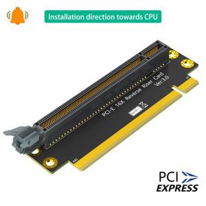 PCIE 라이저 카드 Express X16-X16 남성-여성 확장 3.0 16X 90도 2U 컴퓨터 용 역방향 보드