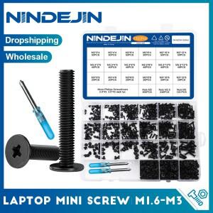 NINDEJIN 노트북 컴퓨터 나사 키트(너트 포함) M1.6 M2 M2.5 M3 삼성 호환 HP 호환Dell lenovo 호환 용 초