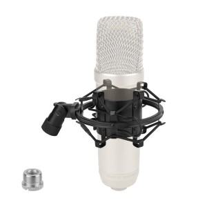 오디오 테크니카 AT AT2035 MXL V67G 로데 NT1 마이크 홀더 클립(블랙)과 호환되는 GEEKRIA 쇼크 마운트