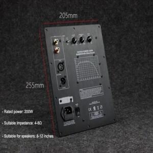 110/220V HIFI 모노 200W 헤비 서브우퍼 디지털 액티브 파워 앰프 보드 순수 베이스 전문 홈 오디오 시스템