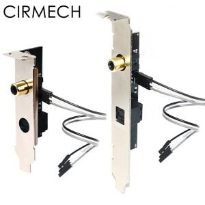 CIRMECH 광섬유 동축 디지털 사운드 카드 24BIT 192KHz SPDIF 도터 DAC DTS 디코더 배플 데스크탑 마더 보