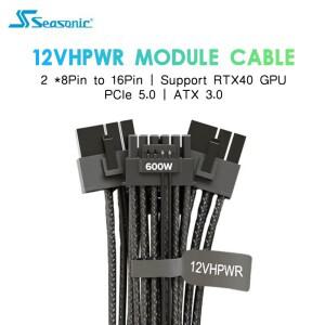 Seasonic 12VHPWR 8Pin-PCIE 5.0 GEN 5 12+4PIN 16Pin ATX3.0 Focus Prime 호환용 비디오 카드용 모듈형