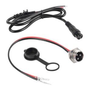 220V/10A 밸런싱 스쿠터 호버보드 3핀 항공 헤드 충전 플러그 포트 교체용 소켓 전동