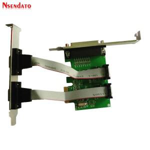 PCIE PCI-E-듀얼 직렬 포트 카드 DB9 RS232 LPT 병렬 X1 2 COM WCH382L 확장