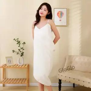 4겹 면 거즈 소재 웨어러블 목욕 스커트 조절 가능한 스트랩 등이 없는 드레스 흡수력 좋은 대형 타월