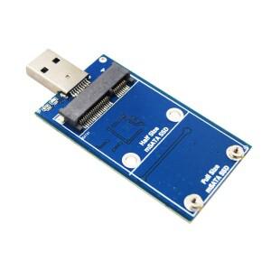 미니 PCI-E mSATA-USB 3.0 외부 SSD 변환기 데이터 전송 어댑터 모듈 확장 카드 Windows Vista/7/8/Mac NEW
