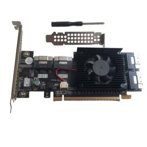 4개의 SFF8654 x8 인터페이스를 갖춘 PLX 확장 카드 PLx8749 8개의 NVMe 하드 드라이브 지원