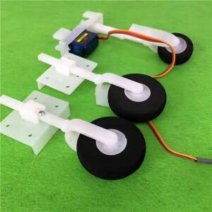 SU27 조립 KT 보드 랜딩 기어 DIY 스티어링 휠 RC 고정익 비행기 쿼드콥터 모델용 언더캐리지