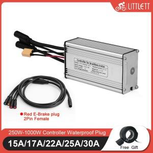 전기 자전거 키트용 라이트 기능 KT 사인파 컨트롤러 36V 48V 방수 브러시리스 250W-1000W 1T4 2핀 암형