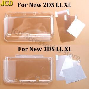 [호환품] 2DS 3DS XL LL 용 JCD 클리어 호환  쉘 투명 보호 커버 케이스 스크린 필름 LCD 화면