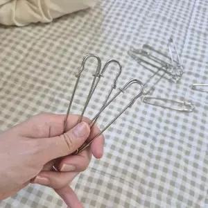 코디 옷핀 와이어핀 브로치 멀티 가방 스트랩 고정핀 고정 10cm 대형 특대형
