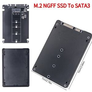 외장 하드 드라이브 박스 디스크 어댑터 보드 SATA3.0 6Gbps M.2 NGFF SSD-SATA3 카드