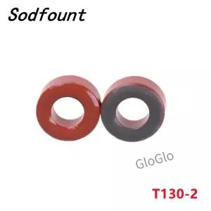 1-10pcs 철 분말 금속 T130-2 11nH/N2 10uo RF 먼지 페라이트 토로이드 코어 코팅 빨간색 HF QRP 인덕터