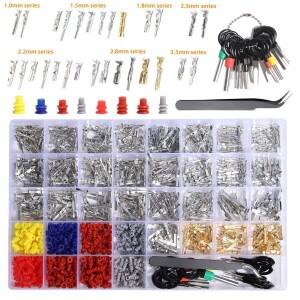 커넥터 핀 키트 압착 단자 자동차 전기 1/1.5/1.8/2.2/2.3/2.5/2.8/3.5mm 바이크 오토바이 와이어 비절연